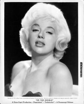Diana Dors in publicity portrait for the film On The Double 1961 Old Photo