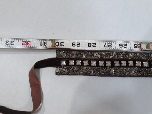 Abercrombie Pailletten Strass Gürtel Wickel geflochten Größe XS/S aber es ist 64 in lang - Bild 8 von 9