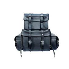 Genuine Leather Motorcycle Sissy T Bar Bag Weather Resistant Motorcycle 4 Piece