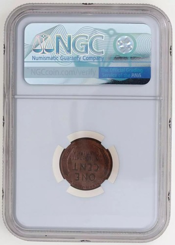 1931 S Lincoln Wheat Cent NGC MS63 RB - Picture 4 of 4