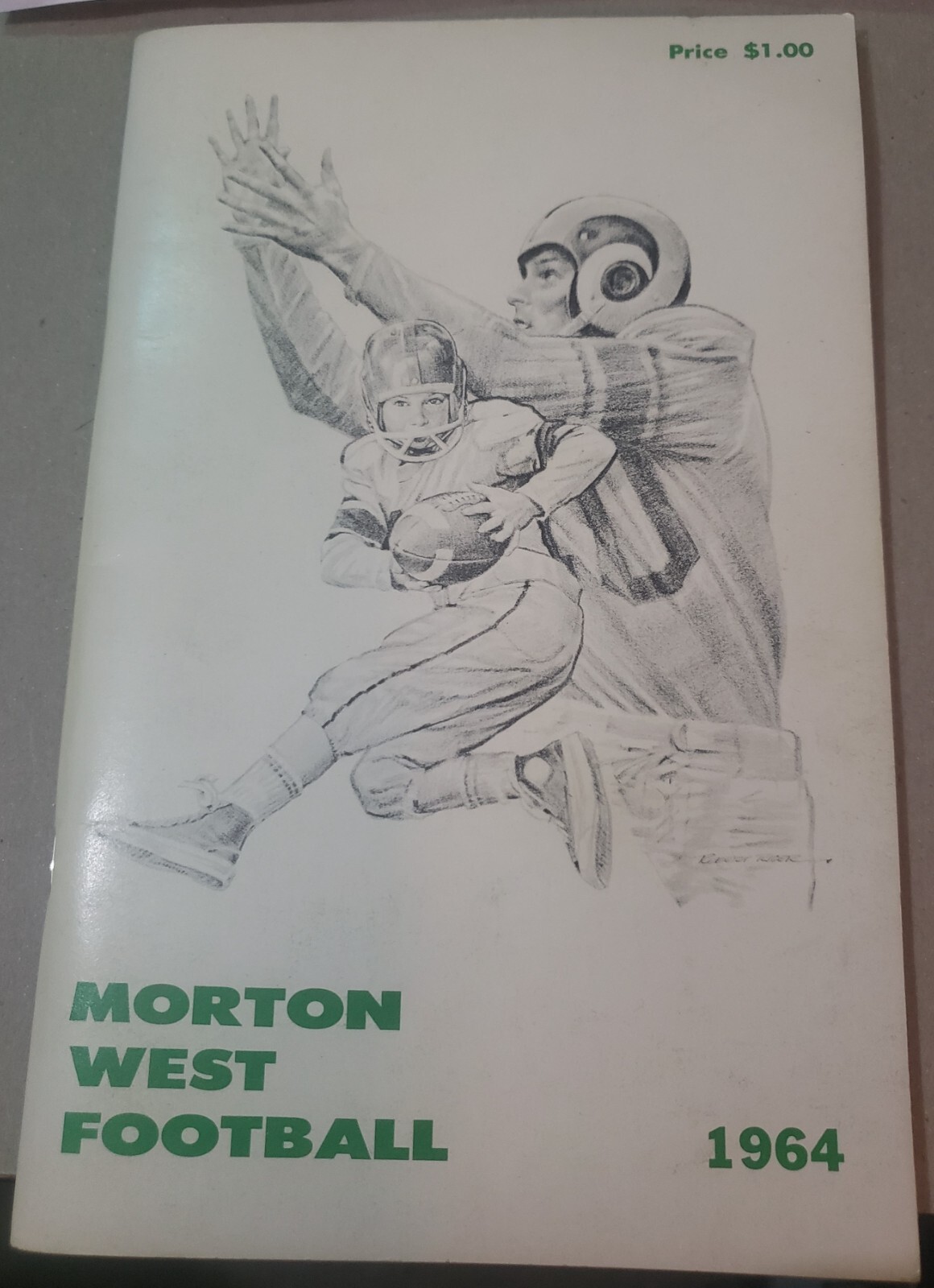 1964 Morton West High School Football Berwyn IL Press and Radio Guide