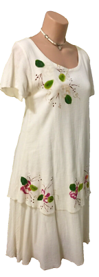 white christmas dresses White Crinkle Cotton Gauze main image 1
