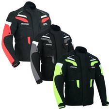 Bosmoto Herren Motorrad Sommerjacke mit Portectors Motorrad Textiljacke Motorrad