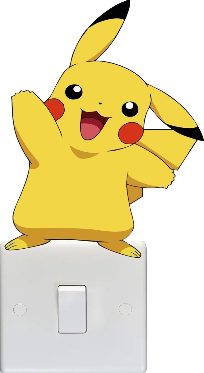 RoomMates Adesivi Murali Rimovibili Pokemon Pikachu Faces, 12 Pezzi, Decalcomanie Per Cameretta, Facili Da Applicare E Riutilizzabili