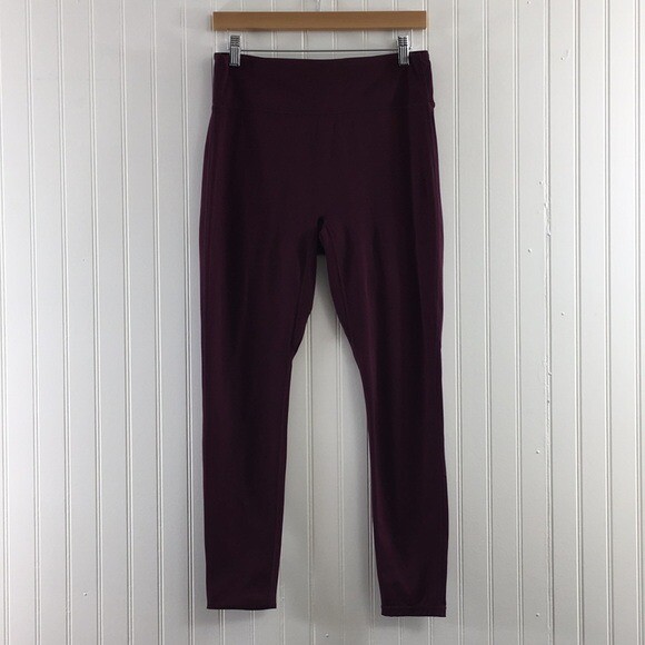 Fabletics Motion 365 Trinity Burgundy Leggings Wo… - image 1