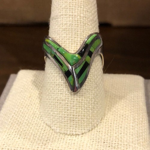 Anillo de plata esterlina verde turquesa unisex Jay King DTR talla 10-1/4 - Imagen 10 de 10