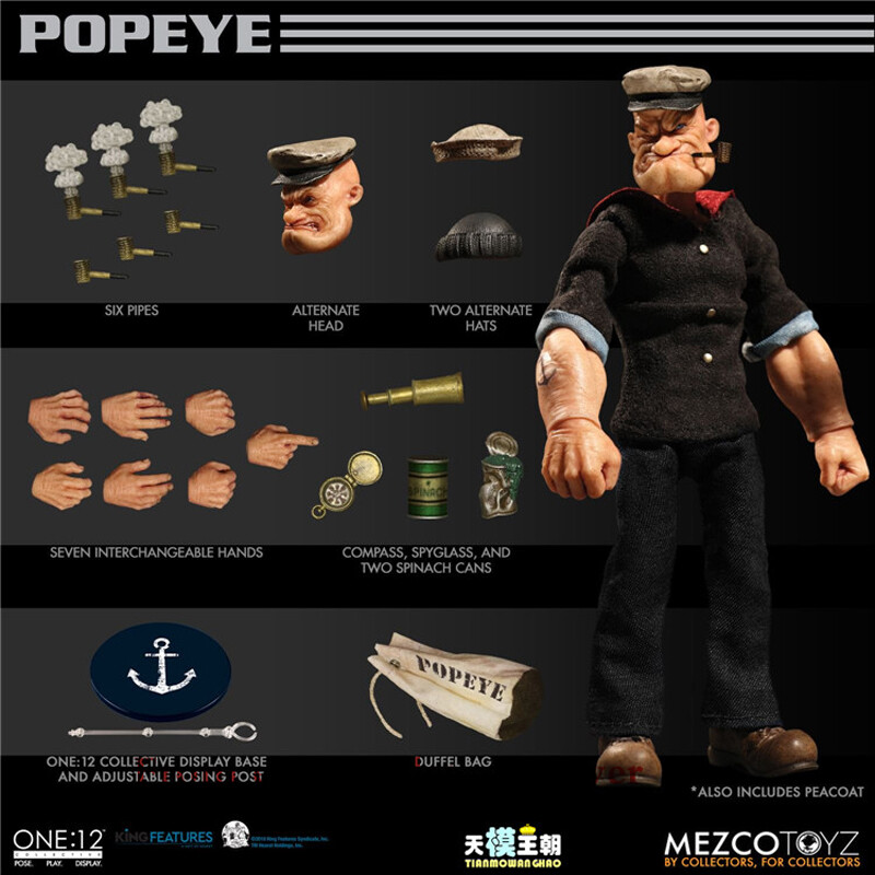 MEZCO製ポパイ One:12 Collective Popeye | Mezco Toyz