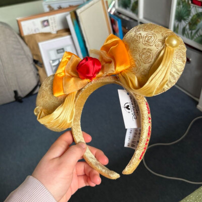 Disney Parks Beauty and the Beast Minnie Mouse Ears Bow  display picture 1