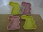 Bunny Dishes, 4, Stoneware, Assorted colors, Easter/Spring