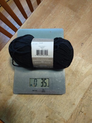 Loops & Threads Yarn New 3.5 Oz. Ring Spun Black