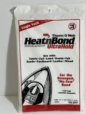 Heat n Bond Ultrahold Single Pack Therm O Web Low Temp Machine Wash Strong Bond