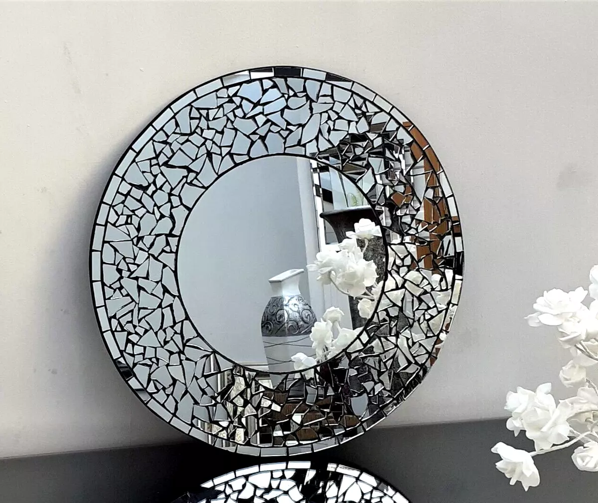 Mosaic 2024 round mirror