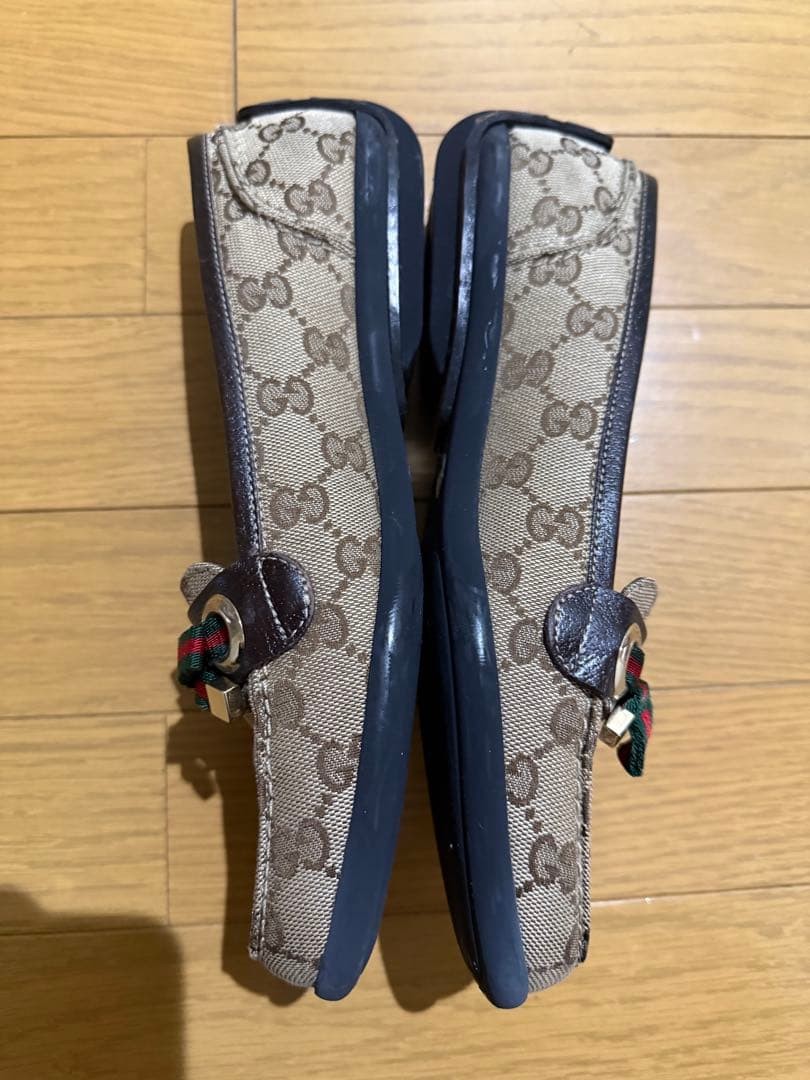GUCCI Women's Loafers GG Canvas Beige EU36.5/US6.5 120225c thumbnail 9