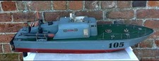 RC Remote Control Torpedo Boat Ship Perkasa Acoms Parts Wood & Fibreglass READ