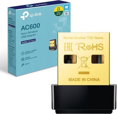 TP-Link Archer T2U Nano Wifi Dongle, AC600 Wireless USB Wifi Adapter, Dual Band