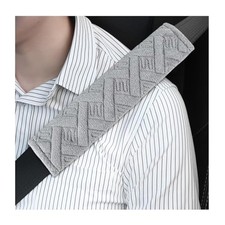 2 Pcs Car Seat Belt Pads Cover Soft Comfortable Safe Belt Shoulder Strap Gray 2 Pcs Car Seat Belt Pads Cover Soft Comfortable Safe Belt Shoulder Strap Gray