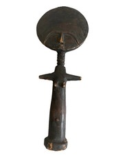 Vintage African Akuaba Fertility Statue Hand Carved Wood