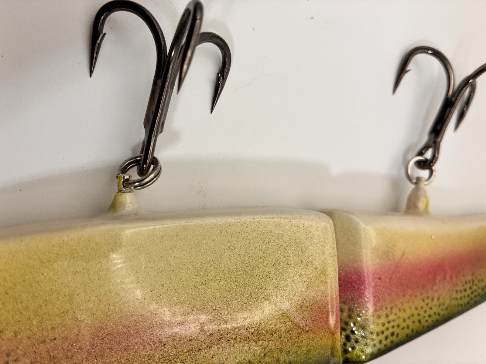 Rainbow Trout, Handmade Glider Swimbait (9”in.) 4oz. Made From Yellow Heart Wood - Image 5