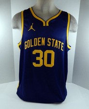 Men Golden State Warriors Stephen Curry #30 Swingman Navy Jersey Jordan NWT XL 0