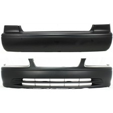 Front Rear Bumper Cover Set For 2000-2001 Toyota Camry Primed Plastic