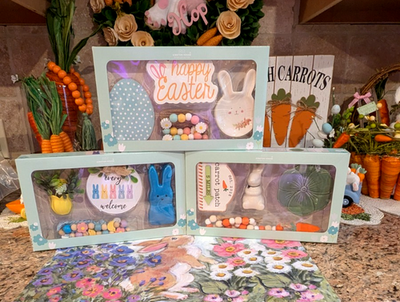 Aldi Finds EASTER Tiered Tray Decor 4 Pieces Set Of 3 NEW 2026