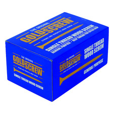Goldscrew PZ Flat countersunk Yellow-passivated Carbon steel Screw (D)5mm,PK 100