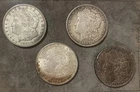 Morgan silver dollars Minted In San Francisco 1881 1887 1921 (x2)