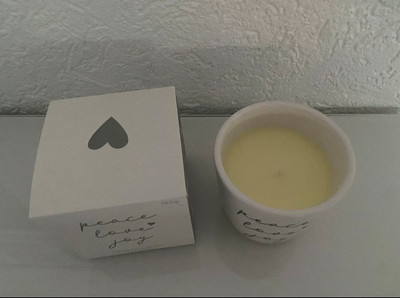 Duftkerze Scented Candle Ginger Love Peace Joy Depot 
