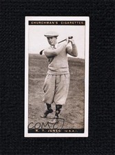 1927 Churchman's Famous Golfers Tobacco Small Bobby Jones RT Jones #28 11bd