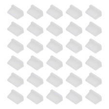 0.5 Inch USB Type A Dust Plug, 30 Pcs Anti Dust Plug Cover Female End, Clear