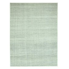 9'1"x12'1" Gray Hand Knotted Rug Distressed & Oxidized Grass Design Wool 76700