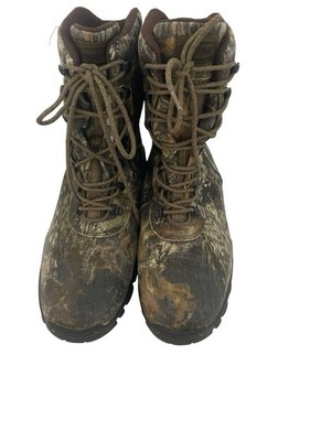 Vtg USA Wolverine Realtree Gore-tex Waterproof Leather Thinsulate Lace Boots 12M
