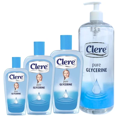 Clere Pure Glycerine – 100ml, 200ml, 400ml & 975ml | Deep Moisture for Dry Skin