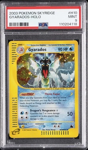 2003 POKEMON SKYRIDGE #H10 GYARADOS-HOLO PSA 9
