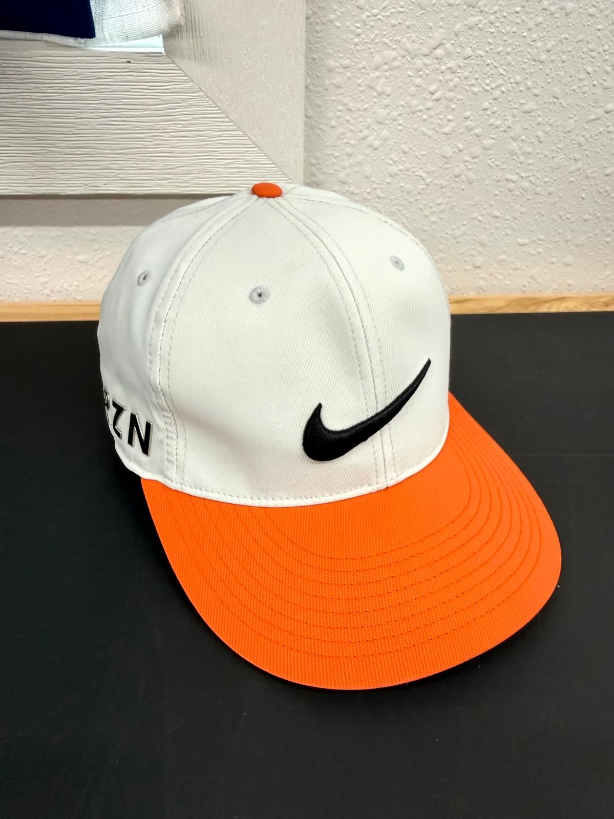 Hat - Gray/peach - Fitted Flexfit Size Med/large
