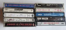 Rock And Pop Cassette Tapes Lot Of 9 Van Halen Genesis Elton John Huey Lewis