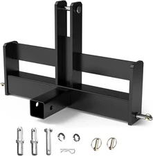 3 Point Trailer Hitch w/ 2" Receiver for Category 1, Quick Hitch Drawbar Adapter