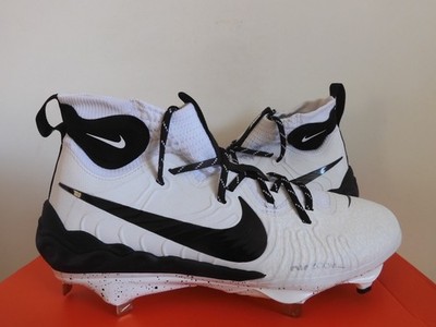 Nike Alpha Huarache NXT White Black Baseball Cleats [DJ6517-107