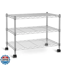 Simple Deluxe Heavy Duty 3-Shelf Shelving Unit, 24.02" D x 13.78"W x 21.97" H