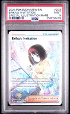 PSA 9 Erika's Invitation Special Illustration Rare #203 2023 Mew 151 106280439