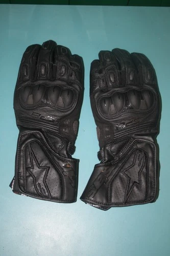 ALPINESTARS SP-8 V3 MOTORCYCLE GLOVES BLACK LEATHER NWOT EUR SIZE XL FREE SHIP