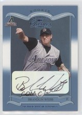 2003 Donruss Classics Rookie Significant Signatures /500 Brandon Webb Auto 4at