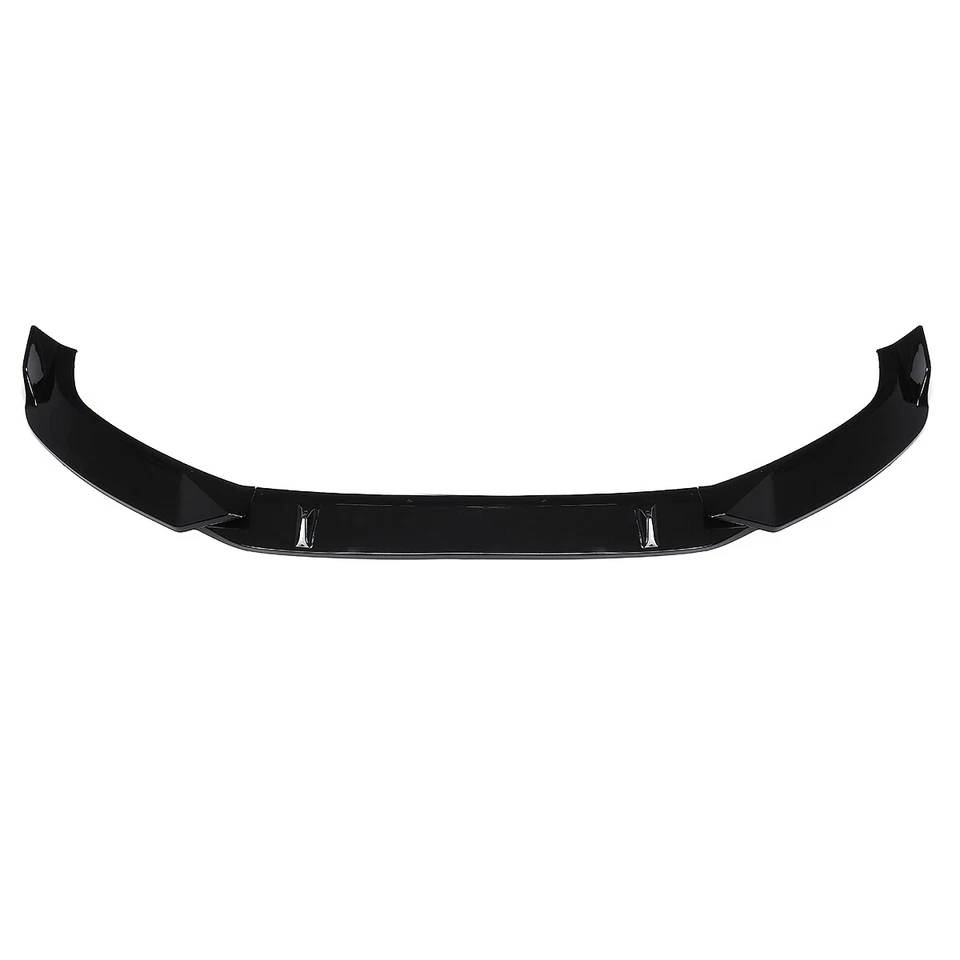 Divisor de labios de parachoques delantero negro brillante estilo V para Audi A4 S-Line S4 B9 2017-2019 Foto 4 de 4