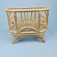 Baby Bed Newborn Photography Props Bed Sturdy Retro Bamboo Crib Wooden Basket