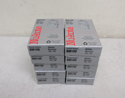 Lot of 10 !!! Nukote BM188 Ribbon Okidata Microline 182/192 *NEW*