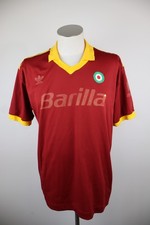 ADIDAS ROMA MAGLIA CALCIO UOMO TG L SOCCER T-SHIRT TRIKOT MAN JERSEY 1991/92