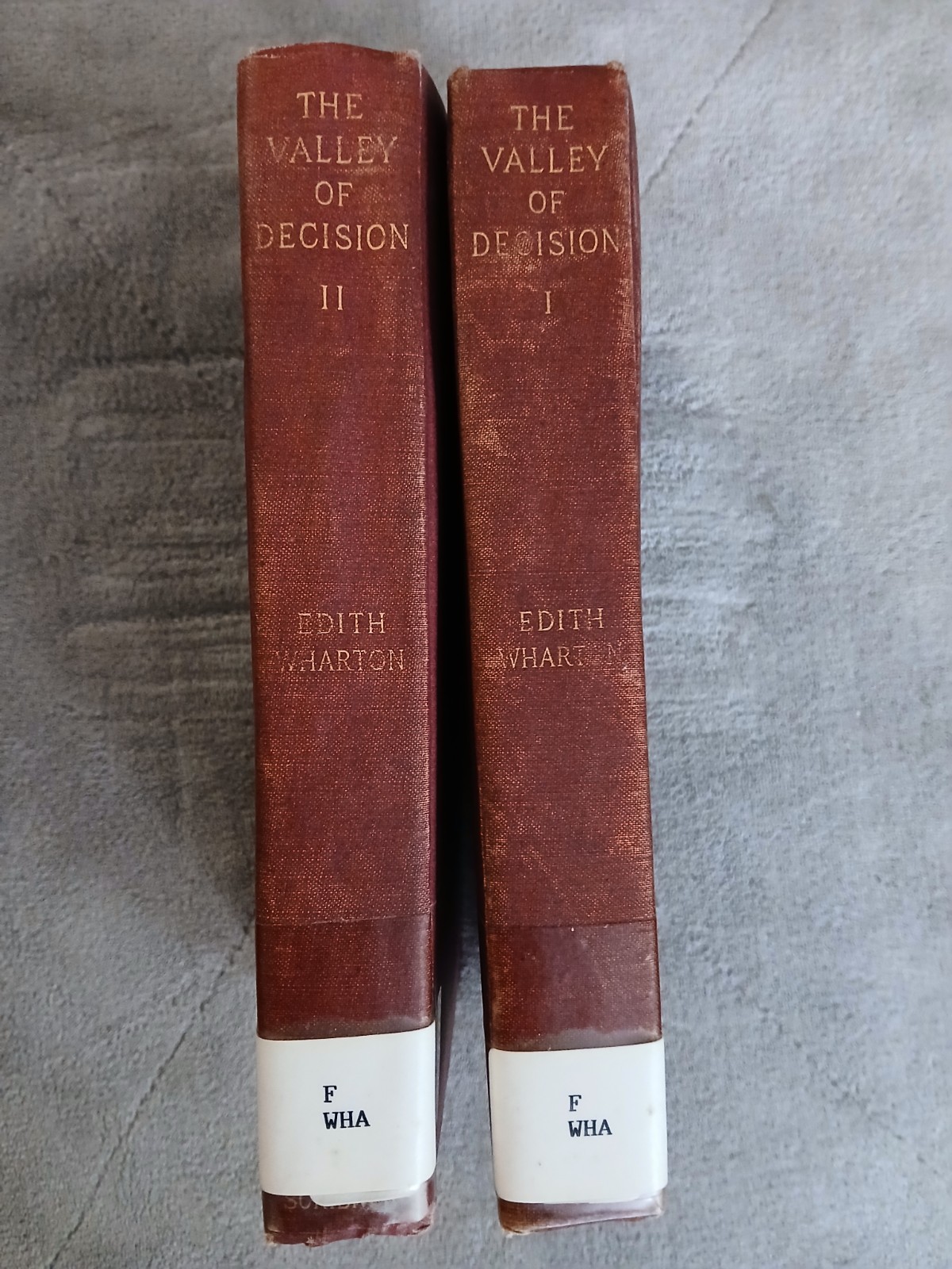 Valley of Decision Edith Wharton 1902 1STEdition 1st Printing Ex Lib Good