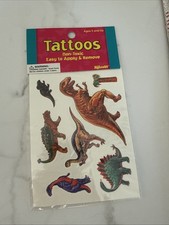 ONE PACK OF DINOSAUR TEMPORARY TATTOOS  NEW  1999