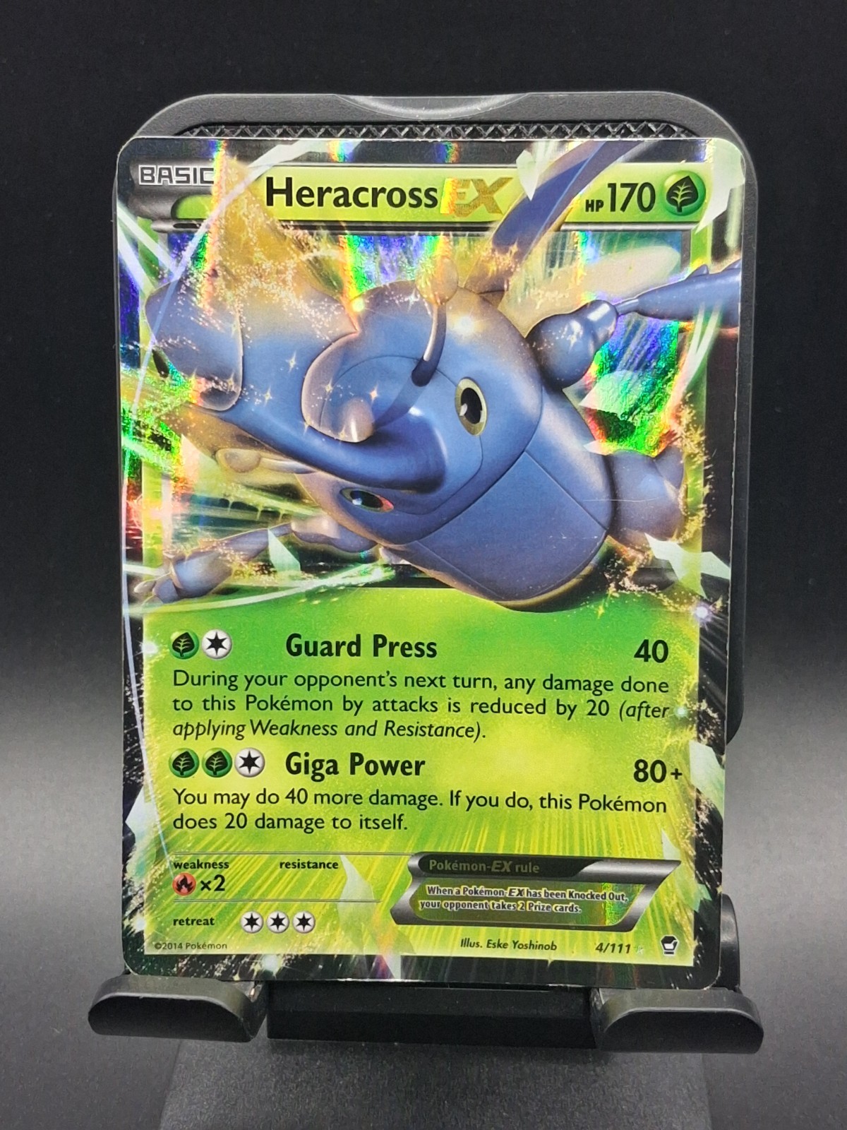 Heracross EX 4/111 XY Furious Fists Holo Ultra Rare English 170HP Basic
