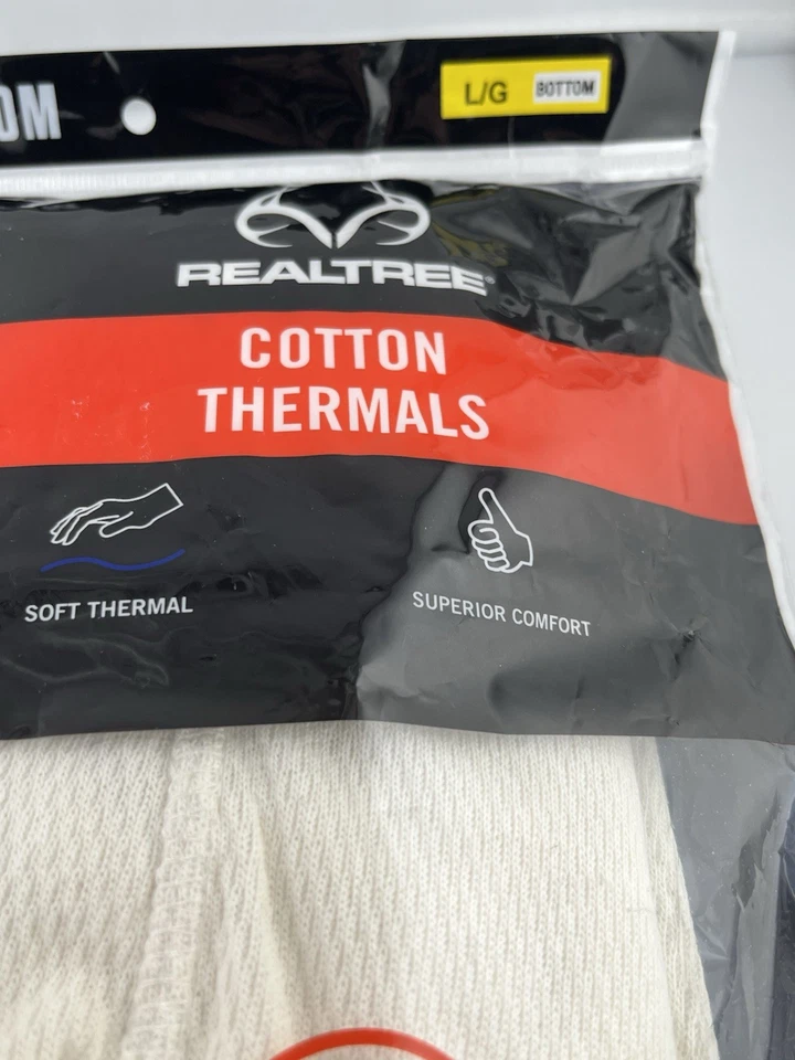Realtree Men's Cotton Thermal Bottoms Men’s Large 36-38-Color Natural - Image 4 of 4